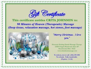 gift certificate